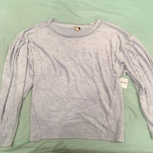 Free people velvet crew neck